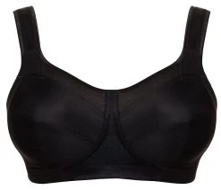 Sport-BH Mit Bügel 6024 Cup D-L Biscuit -Chic Lingerie Verkauf 6024 BH mit B gel schwarz vorne 1